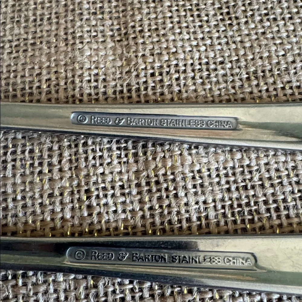 Reed & Barton Flatware Imperial Bead Stainless 5 Piece Place Setting Everyday